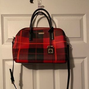 Kate Spade Red and Black Plaid crossbody/bag